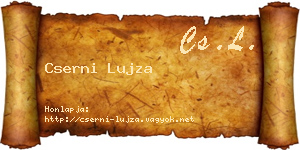 Cserni Lujza névjegykártya